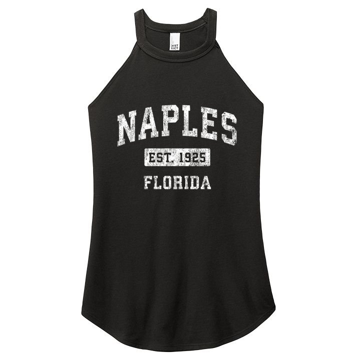 Naples Florida Fl Vintage Established Sports Women's Perfect Tri Rocker Tank