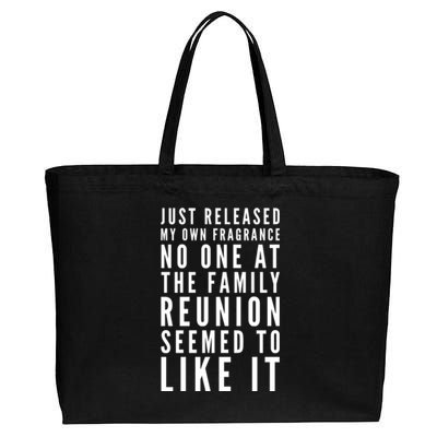 New Fragrance Funny Flatulence Family Reunion Novelty Tee Gift Cotton Canvas Jumbo Tote