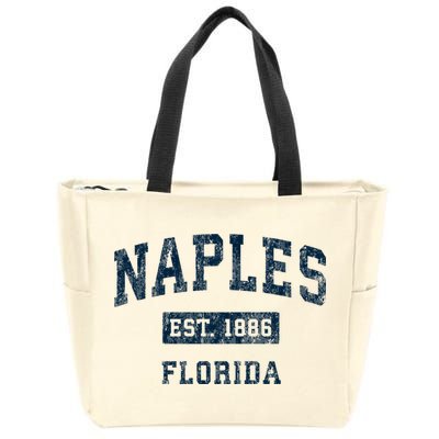 Naples Florida Fl Vintage Sports Design Zip Tote Bag
