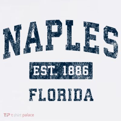 Naples Florida Fl Vintage Sports Design T-Shirt