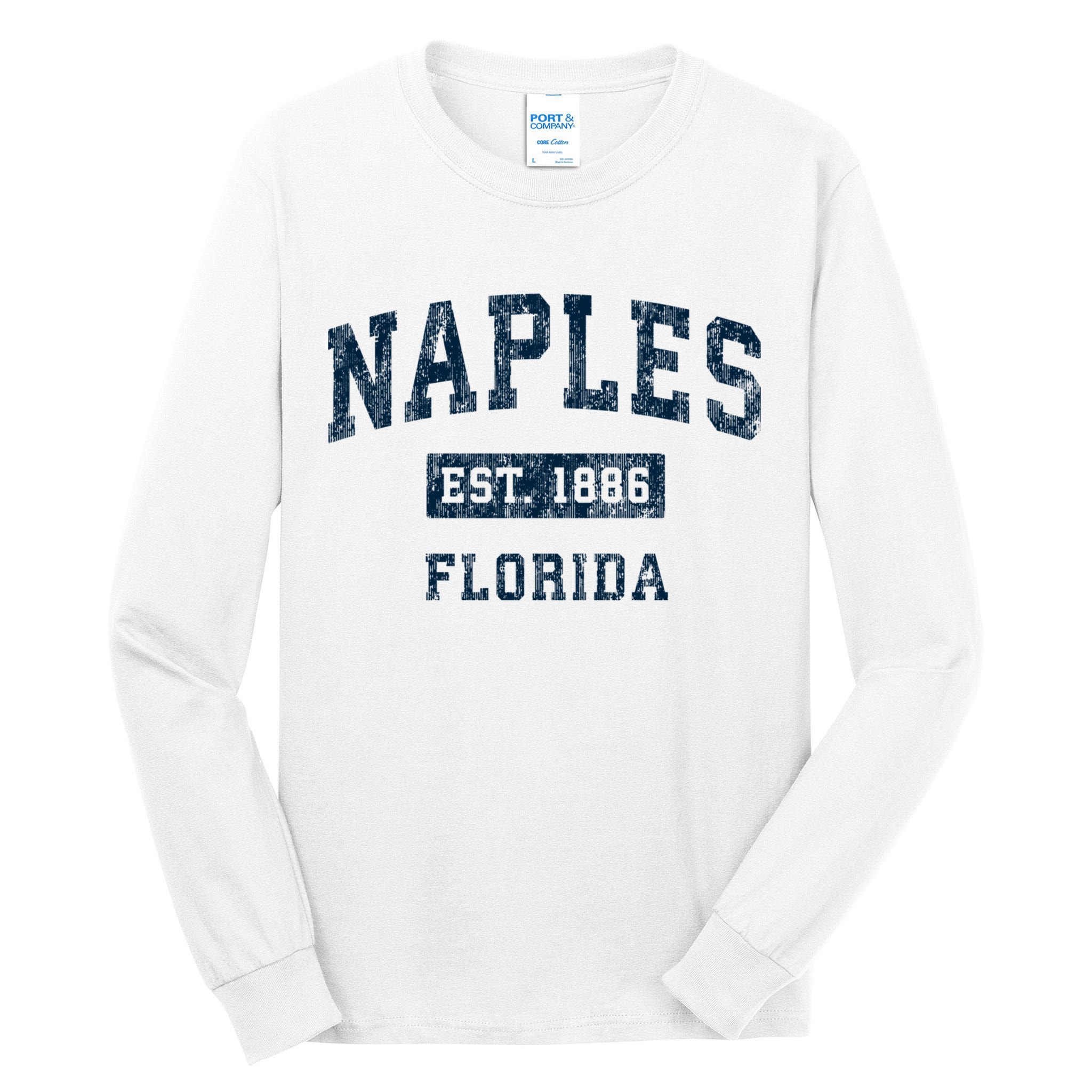 Naples Florida Fl Vintage Sports Design Tall Long Sleeve T-Shirt