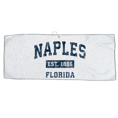 Naples Florida Fl Vintage Sports Design Large Microfiber Waffle Golf Towel