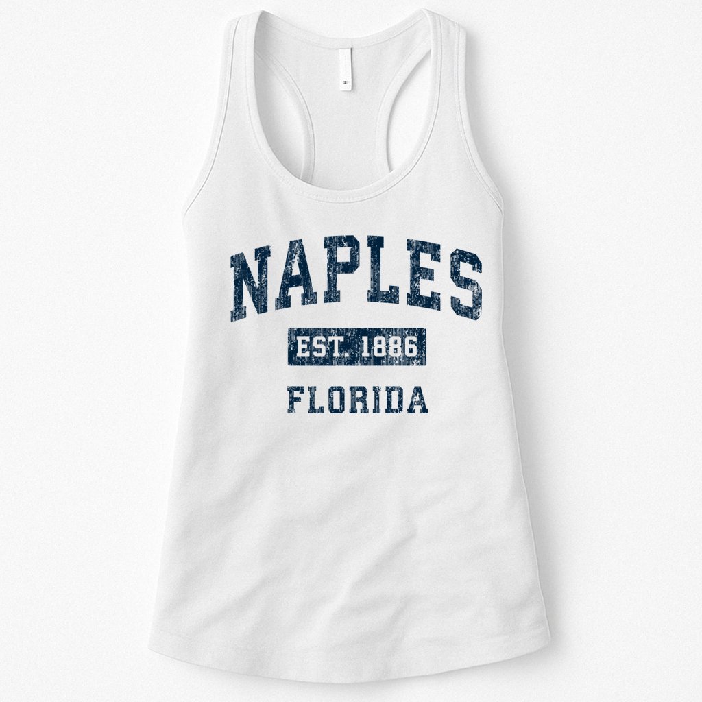 Naples Florida Fl Vintage Sports Design Womens Tank Top