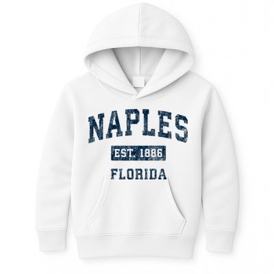 Naples Florida Fl Vintage Sports Design Kids Hoodie