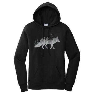 Nature Fox Forest Zookeeper Wildlife Animal Lover Women's Pullover Hoodie