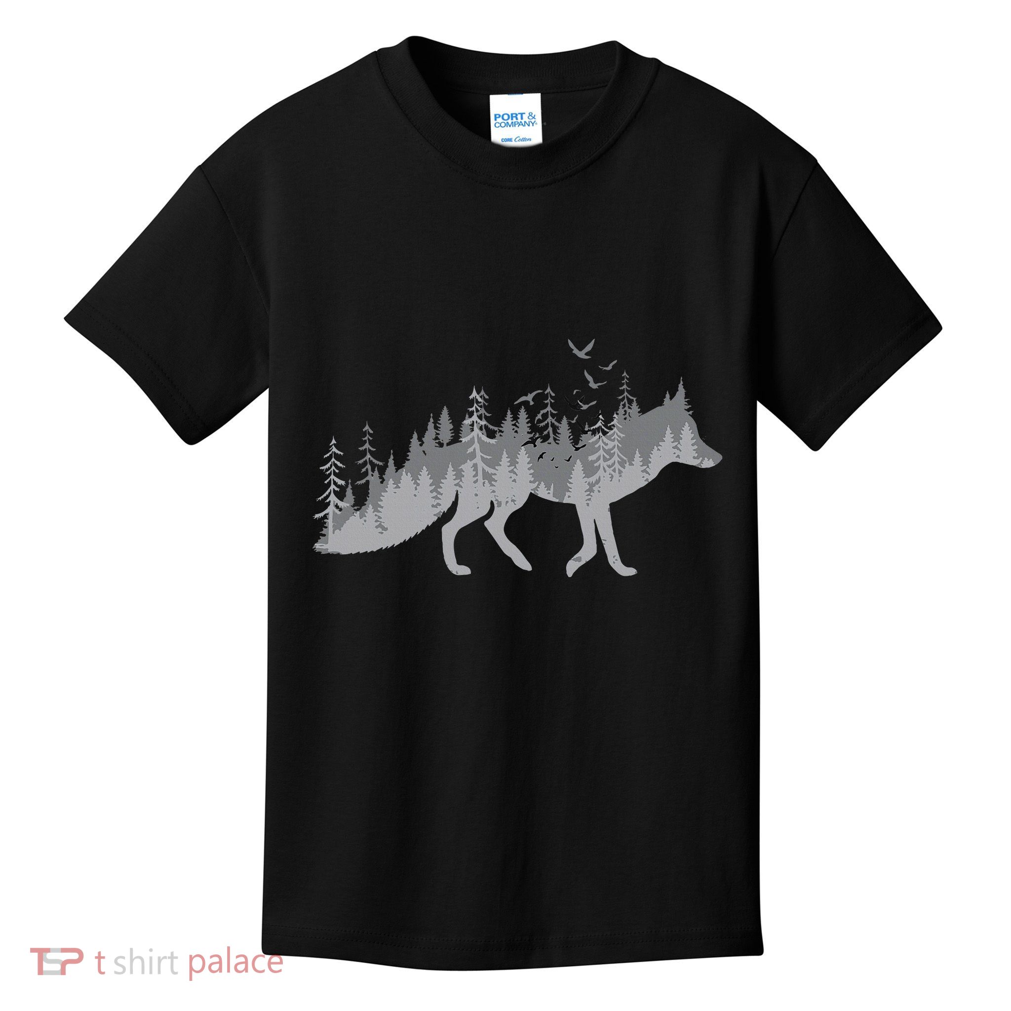 Nature Fox Forest Zookeeper Wildlife Animal Lover Kids T-Shirt