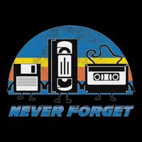 Never Forget Funny Retro Vintage Vhs Cassette Floppy Disk 7-Panel Snapback Hat