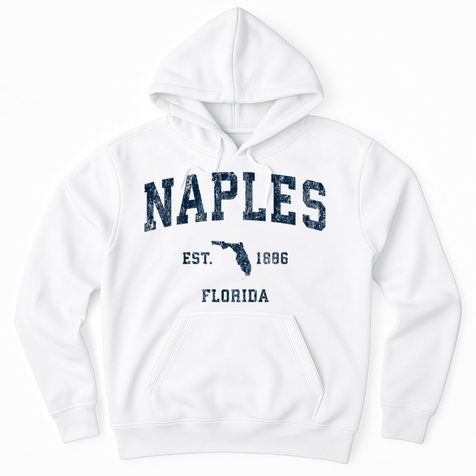Naples Florida Fl Vintage Sports Hoodie