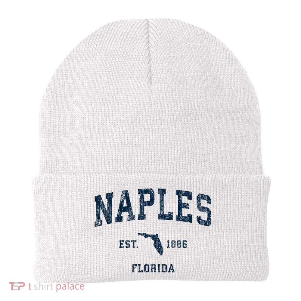 Naples Florida Fl Vintage Sports Beanie