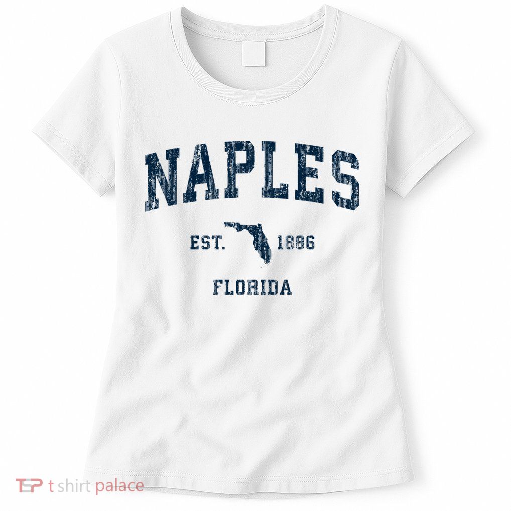 Naples Florida Fl Vintage Sports Womens T-Shirt
