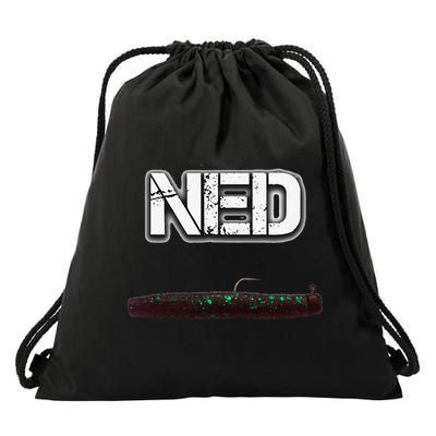 NED Freshwater Fishing Lure Largemouth Bass Drawstring Bag
