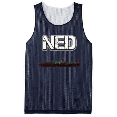 NED Freshwater Fishing Lure Largemouth Bass Mesh Reversible Basketball Jersey Tank