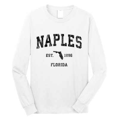 Naples Florida Fl Vintage Established Sports Design Long Sleeve Shirt