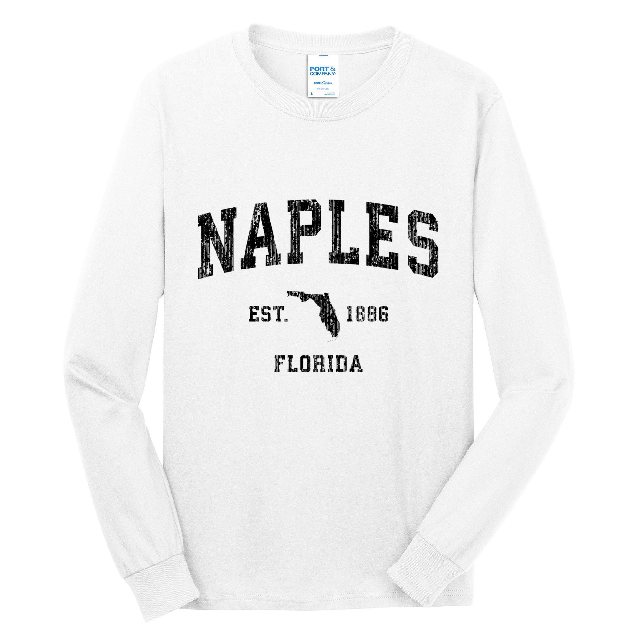 Naples Florida Fl Vintage Established Sports Design Tall Long Sleeve T-Shirt