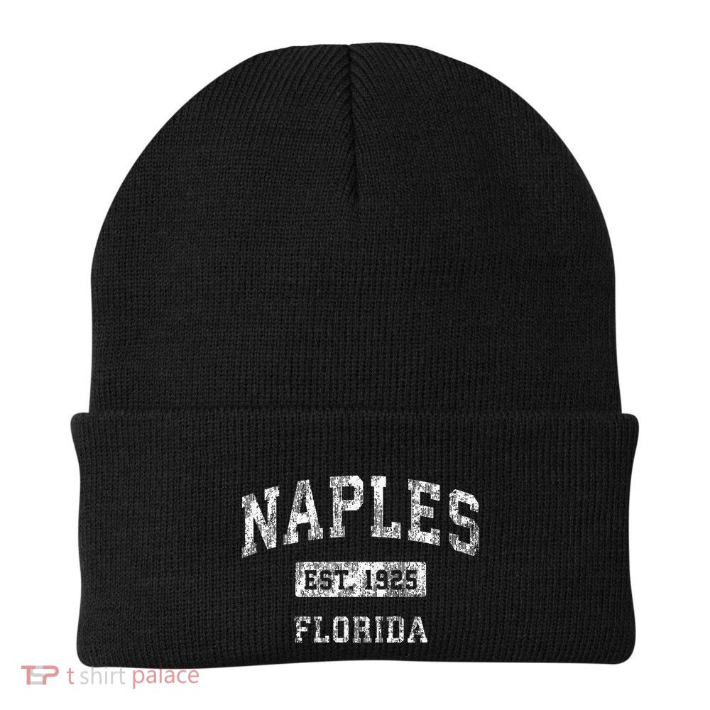 Naples Florida Fl Vintage Established Sports Beanie