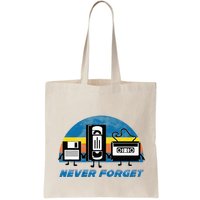 Never Forget Funny Retro Vintage Vhs Cassette Floppy Disk Bag