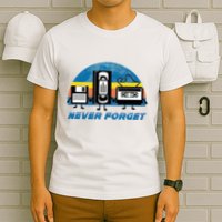 Never Forget Funny Retro Vintage Vhs Cassette Floppy Disk T-Shirt