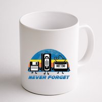 Never Forget Funny Retro Vintage Vhs Cassette Floppy Disk Mug