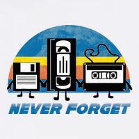 Never Forget Funny Retro Vintage Vhs Cassette Floppy Disk Mug