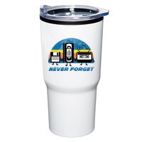 Never Forget Funny Retro Vintage Vhs Cassette Floppy Disk Tumbler