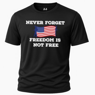 Never Forget Freedom Is Not Free Army Veterans Gift Performance Shirt