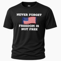 Never Forget Freedom Is Not Free Army Veterans Gift Cooling Performance Crew T-Shirt