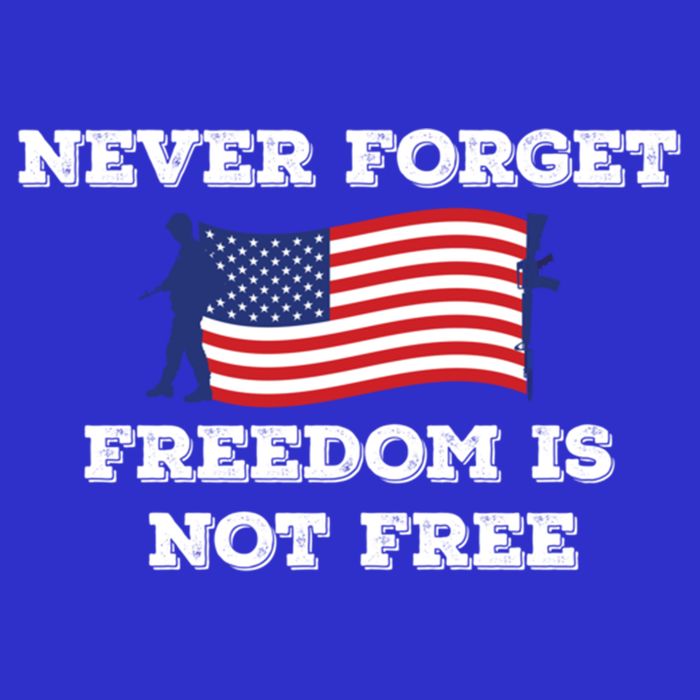 Never Forget Freedom Is Not Free Army Veterans Gift Poster