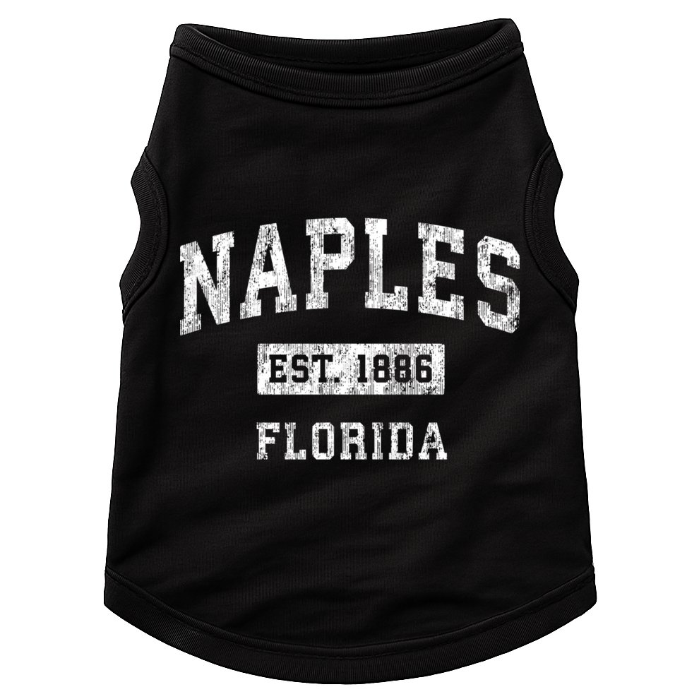 Naples Florida Fl Vintage Established Sports Design Doggie Tank