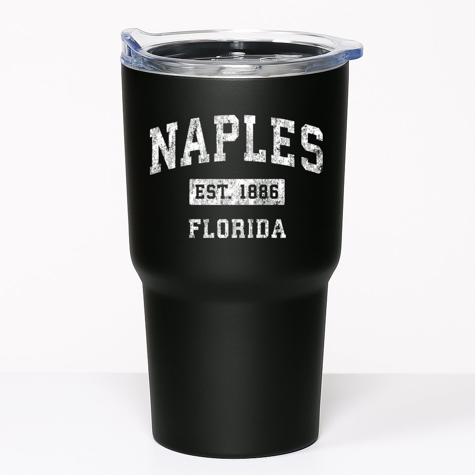 Naples Florida Fl Vintage Established Sports Design Tumbler