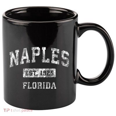 Naples Florida Fl Vintage Established 11oz C Handle Ceramic Mug