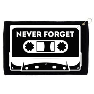 Never Forget Floppy Disk Cassette Never Forget Geek Vhs Gift Grommeted Golf Towel