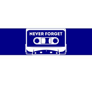 Never Forget Floppy Disk Cassette Never Forget Geek Vhs Gift Bumper Sticker