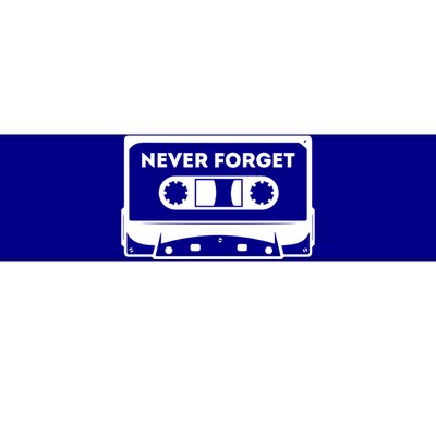 Never Forget Floppy Disk Cassette Never Forget Geek Vhs Gift Bumper Sticker