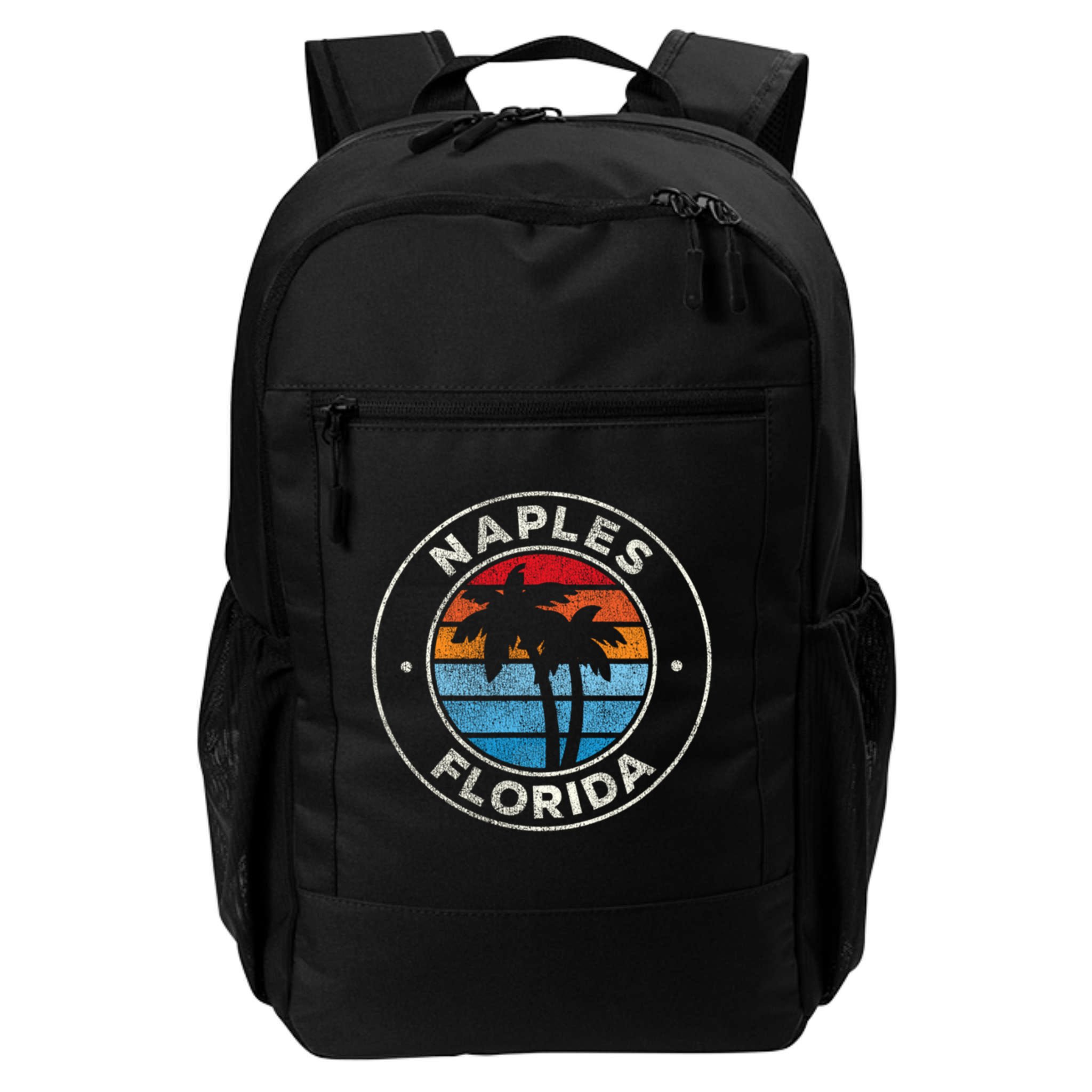 Naples Florida FL Vintage Graphic Retro 70s Backpack