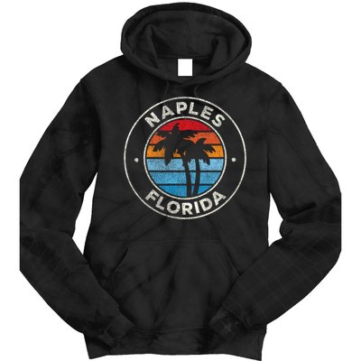 Naples Florida FL Vintage Graphic Retro 70s Tie Dye Hoodie