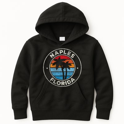 Naples Florida FL Vintage Graphic Retro 70s Kids Hoodie
