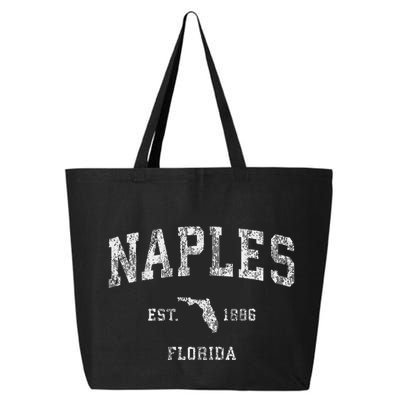 Naples Florida Fl Vintage Athletic Sports Design 25L Jumbo Tote