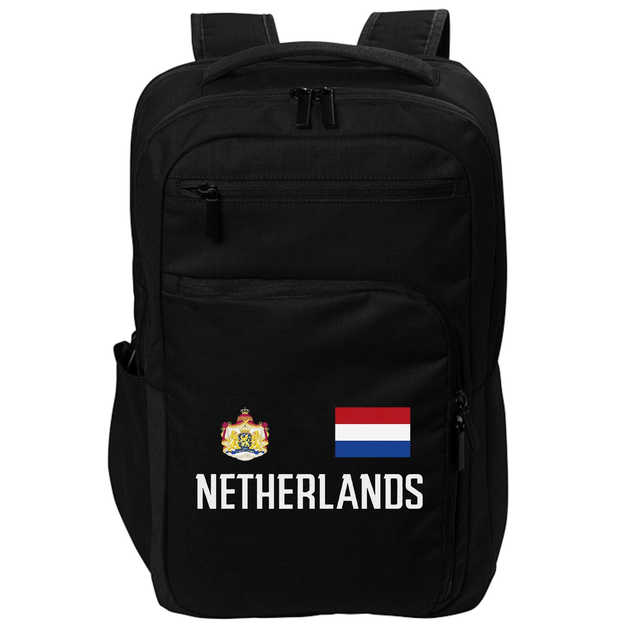 Netherlands Flag Football Soccer Fan Gift Impact Tech Backpack