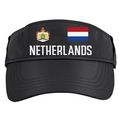 Netherlands Flag Football Soccer Fan Gift Adult Drive Performance Visor