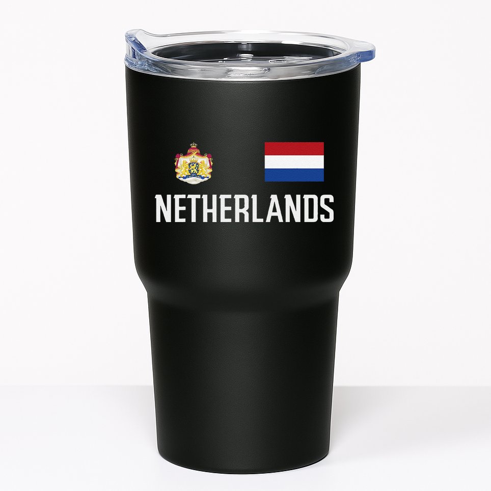 Netherlands Flag Football Soccer Fan Gift Tumbler