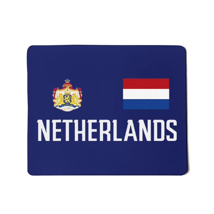 Netherlands Flag Football Soccer Fan Gift Mousepad