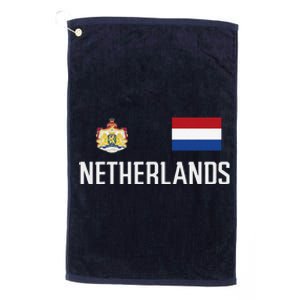 Netherlands Flag Football Soccer Fan Gift Platinum Collection Golf Towel