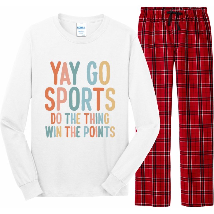 Nonsports Fan Go Sports Yay Sports Long Sleeve Pajama Set