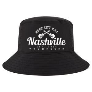 Nashville Funny Gift Gift Country Music City Guitar Gift Cool Comfort Performance Bucket Hat