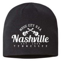 Nashville Funny Gift Gift Country Music City Guitar Gift Sustainable Beanie