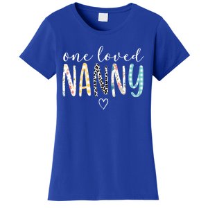 Nanny Funny Gift One Loved Nanny MotherS Day Cool Gift Women's T-Shirt