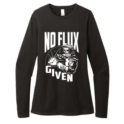 No Flux Given Womens CVC Long Sleeve Shirt