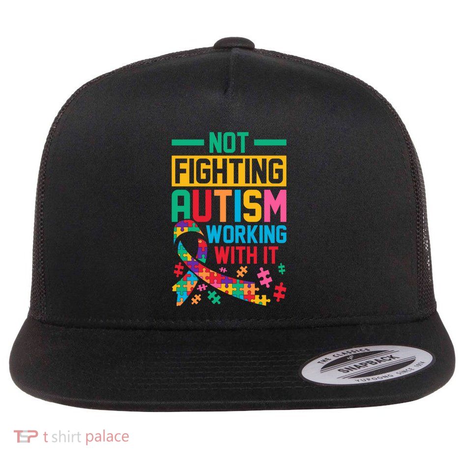 Neurodiversity Funny Gift Flat Bill Trucker Hat