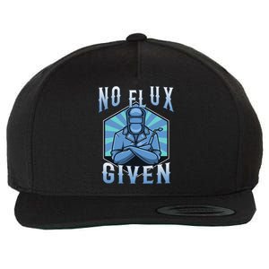 No Flux Given Wool Snapback Cap