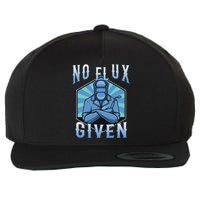 No Flux Given Wool Snapback Cap